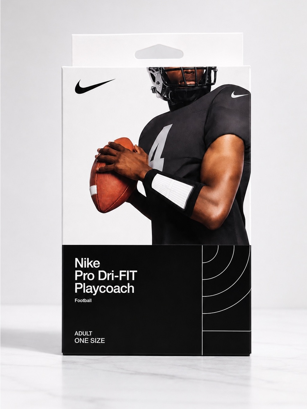 Nike Pro Dri-FIT Playcoach Arm Sleeve - Black and White